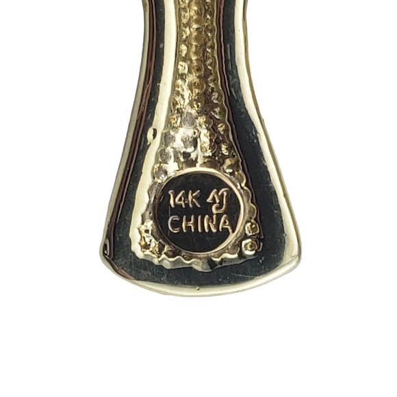 14 Karat Yellow Gold Cross Pendant #16238 - Picture 5 of 7